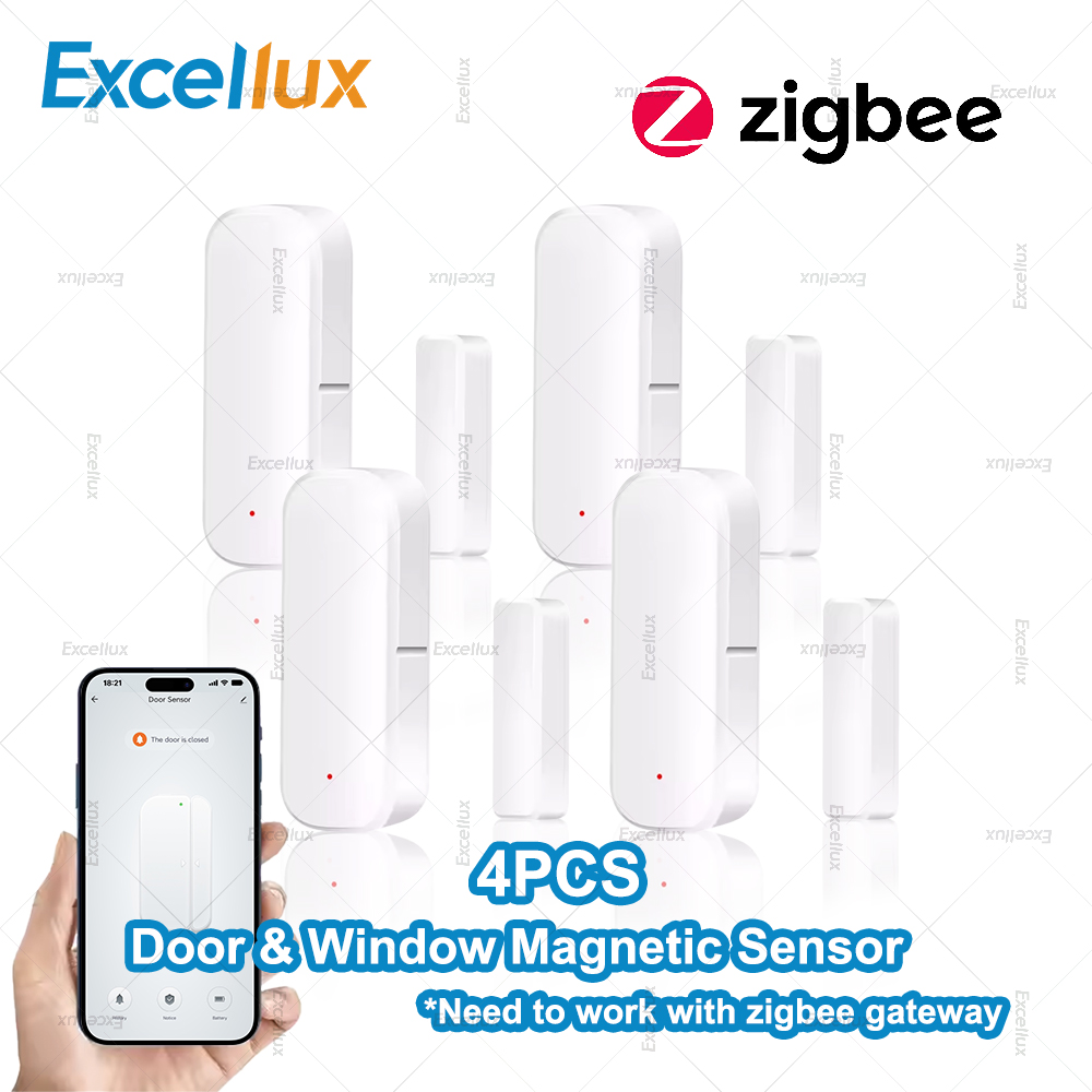 Window Alarm Sensor - 4Pcs Zigbee Door Window Sensor For