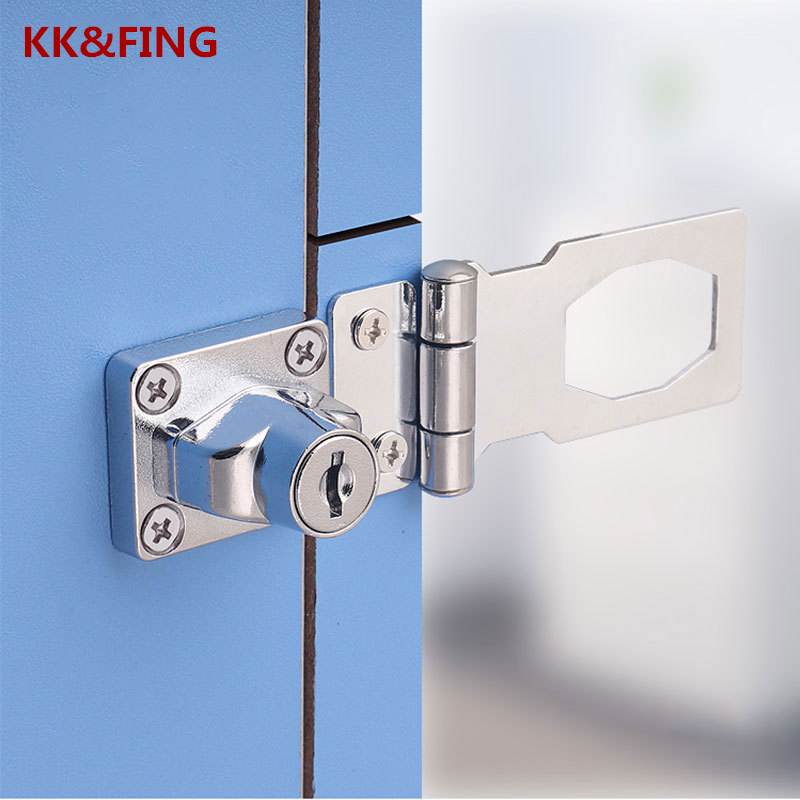 Home Security Door Reinforcement Lock - KK&FING Punch-free With Lock Drawer Locks