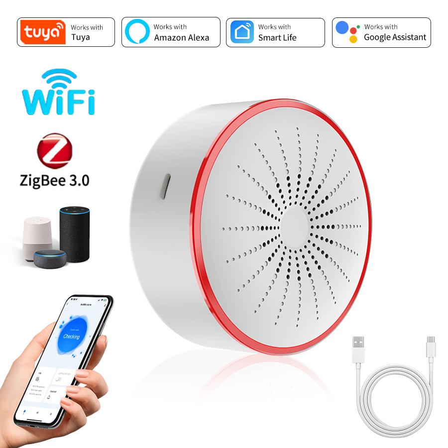 Home Security Lights - Tuya ZigBee Smart Siren 85DB WiFi