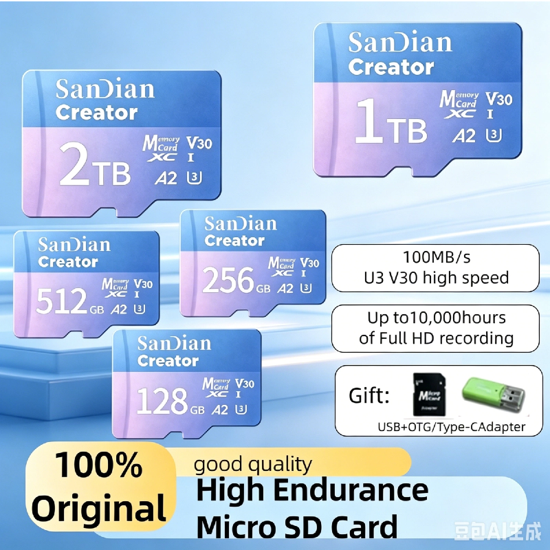 Home Security Drones - Max 190Mb/s Blue Micro TF SD