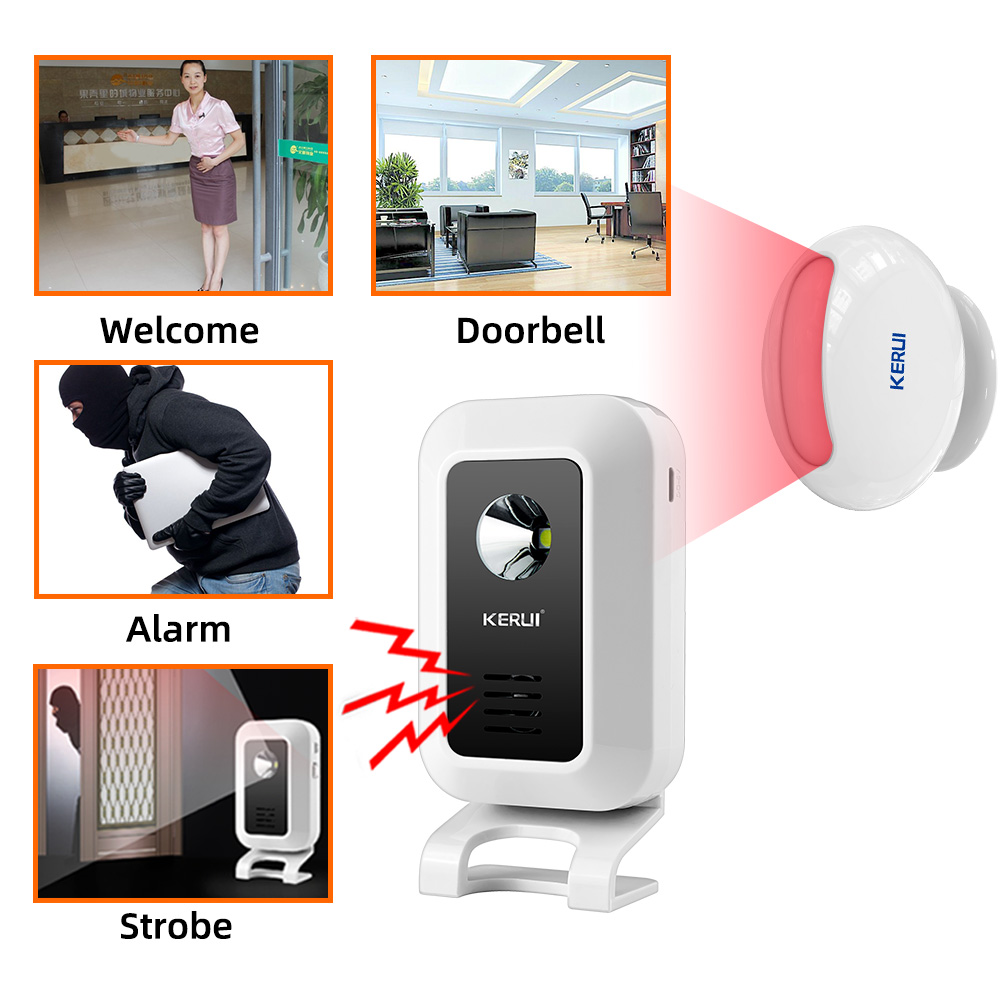 Home Security Lights - KERUI Welcome Motion Sensor Security Alarm