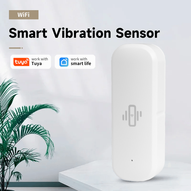 Home Security With Ai - Tuya Smart Devices WiFi Vibration Sensor