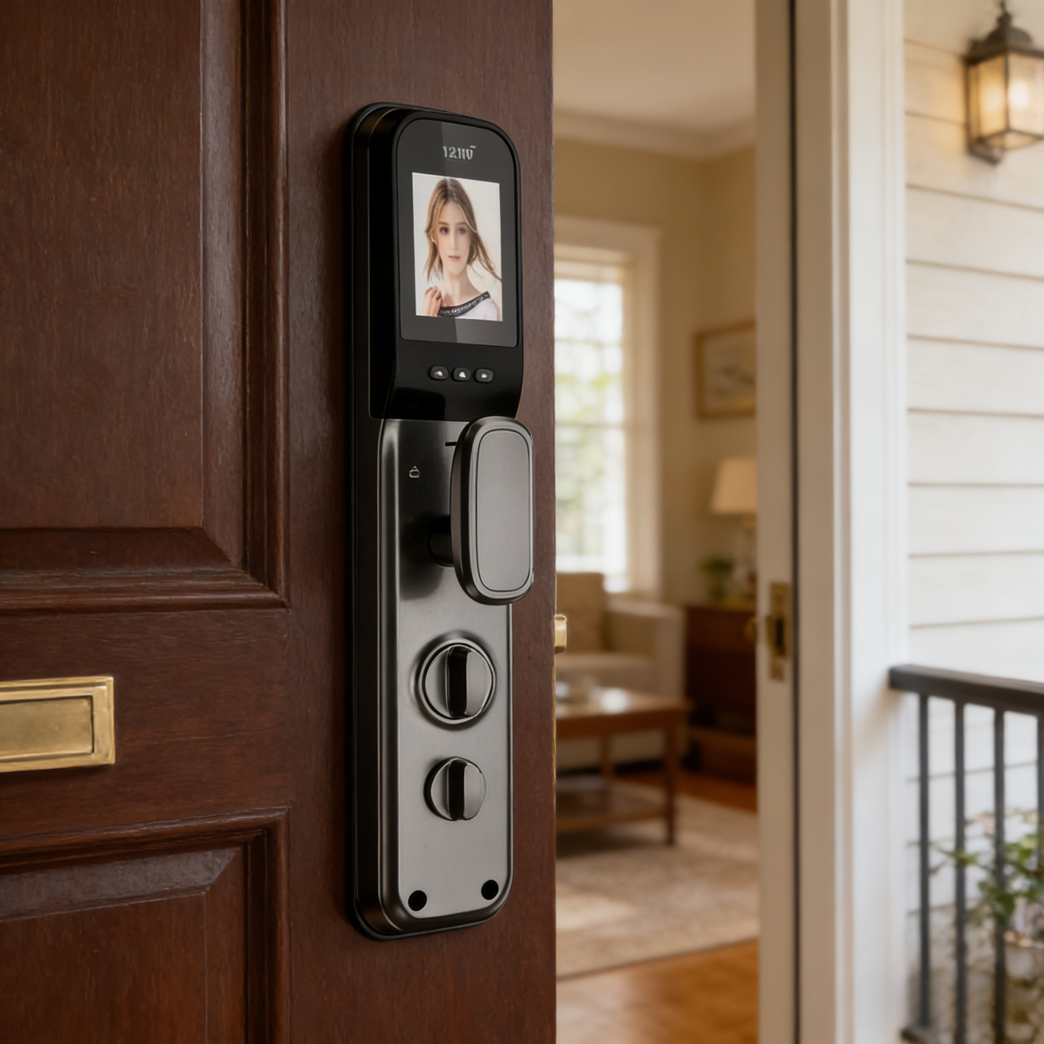 HX5 Smart Door Lock 3D Face Re - Home Security Indoor Cameras 评论和价格