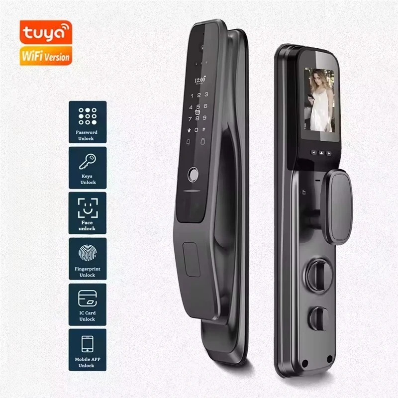 HX5 Smart Door Lock 3D Face Re - Home Security Indoor Cameras 评论和价格