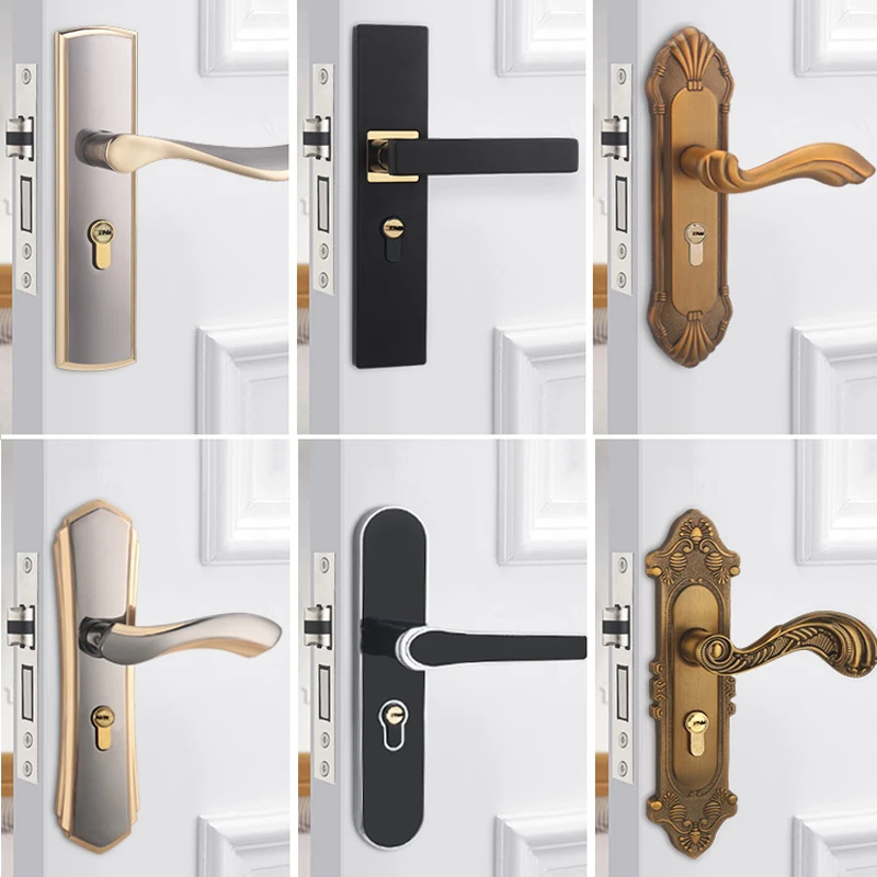 Bedroom Wooden Door Lock Set H - Home Security Door Reinforcement Lock 评论和价格