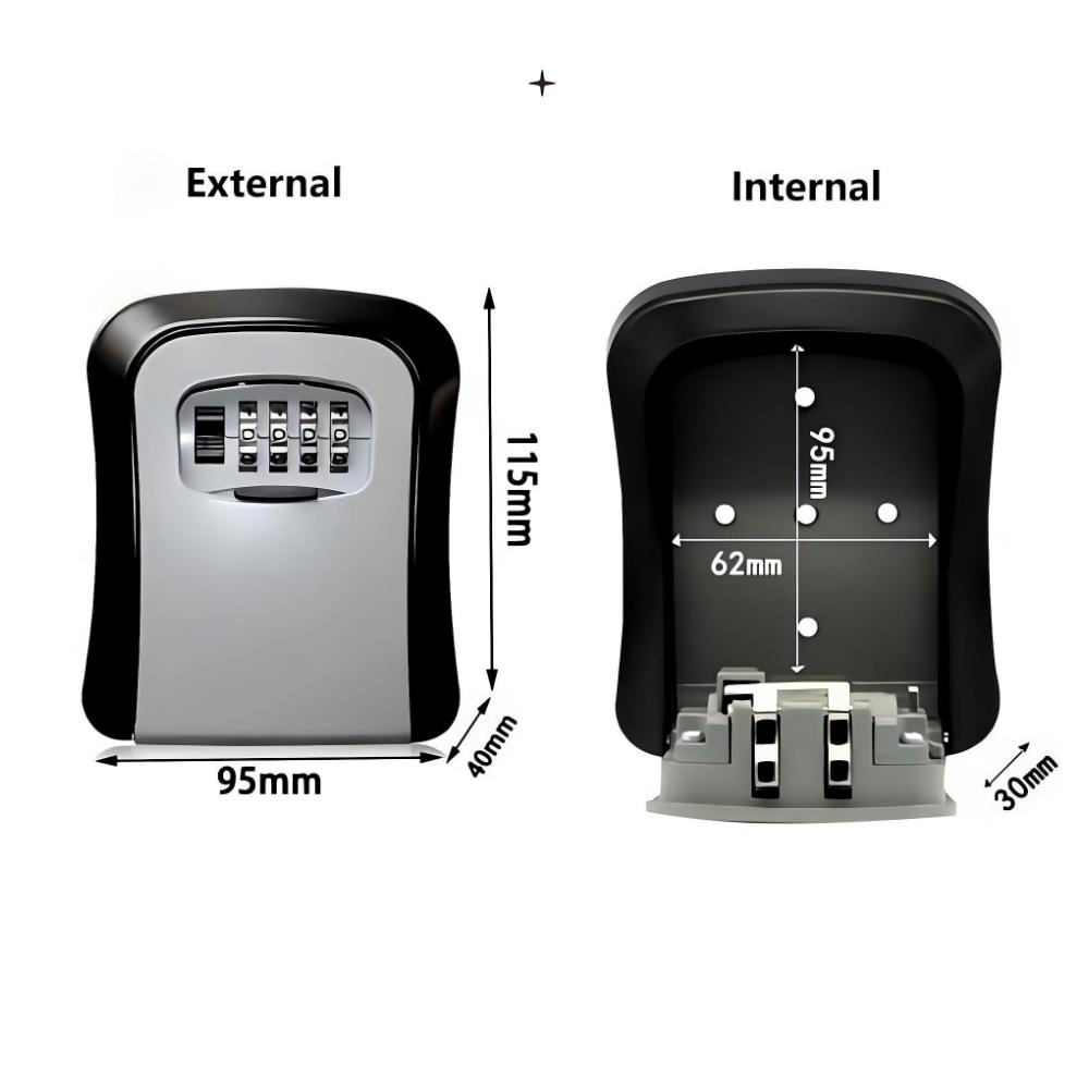 Wall Mount Key Lock Box 4 Digi - Home Security Key Box 评论和价格