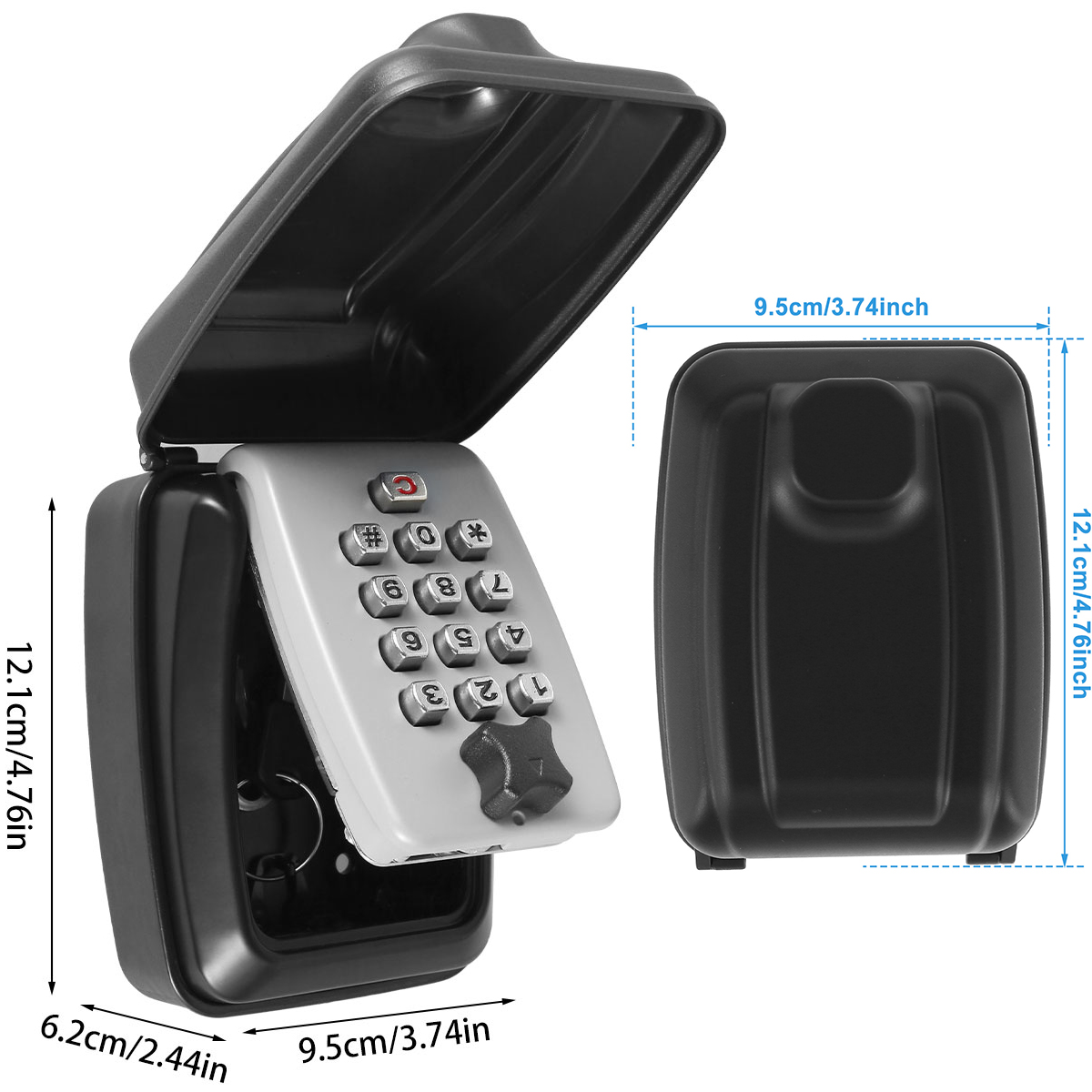 Key Lock Box Wall-Mount Secret - Home Security Key Box 评论和价格