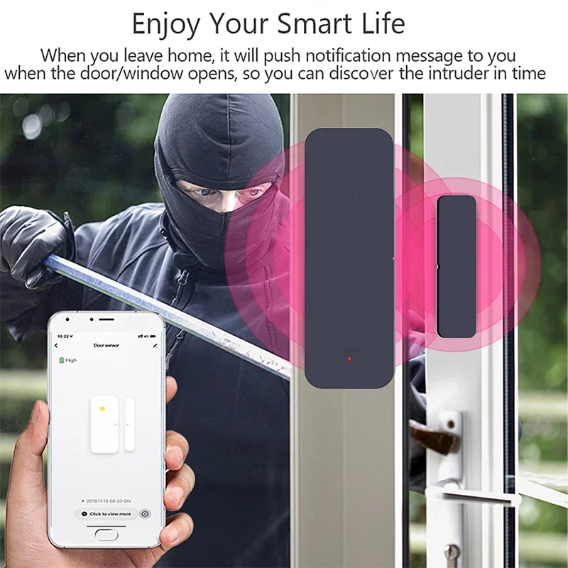 Tuya Zigbee Wifi Door Sensor W - Home Security With Ai 评论和价格