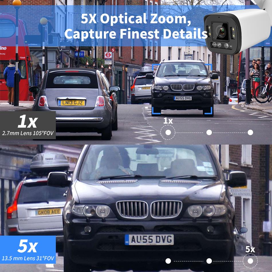 VIKYLIN 8MP 5X Zoom Bullet IP  - Home Security Hikvision 评论和价格