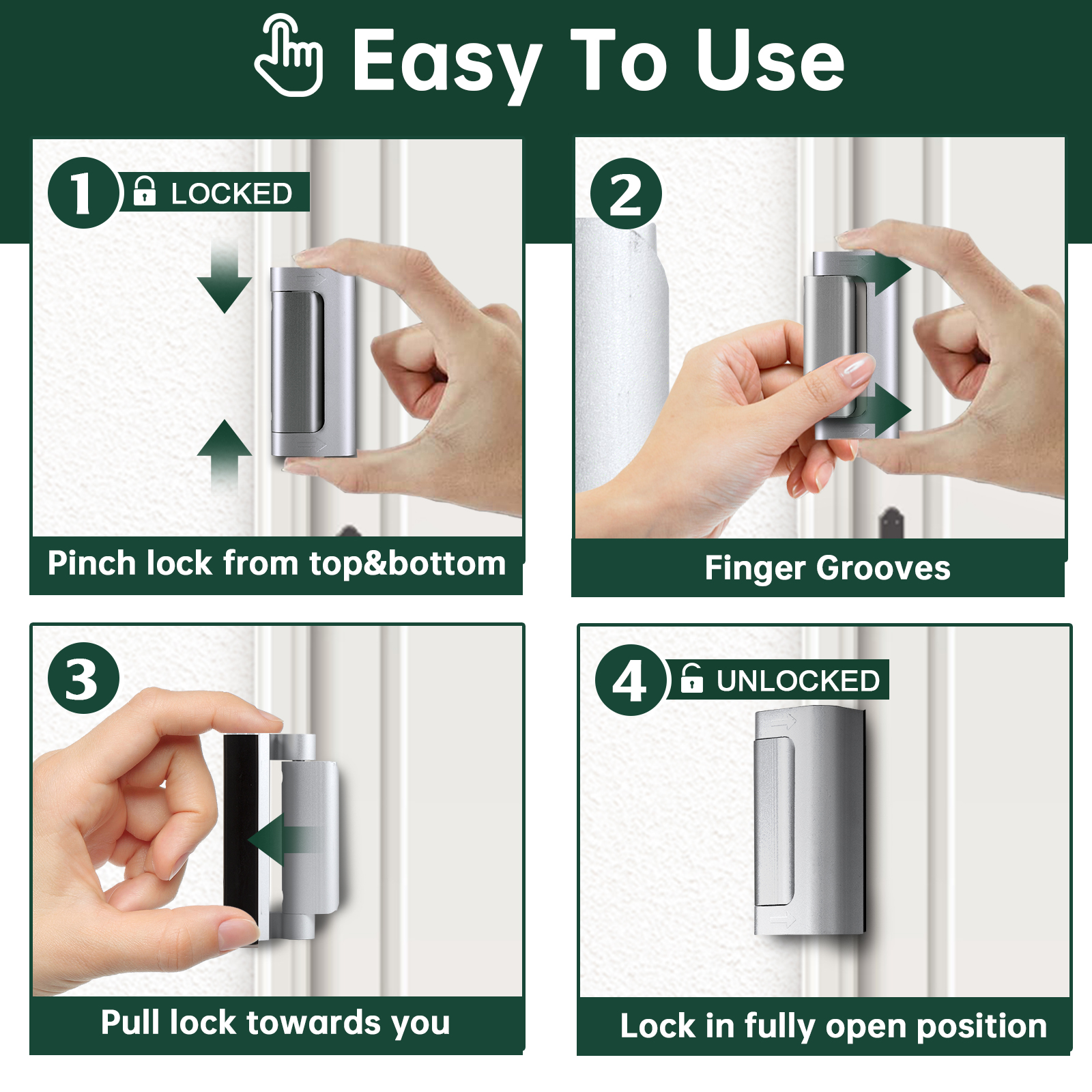 KERUI Home Security Door Lock  - Home Security Door Reinforcement Lock 评论和价格