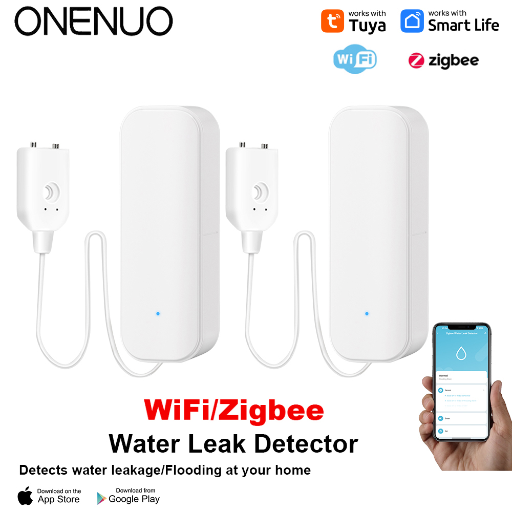 WiFi/Zigbee Water Sensor Tuya  - Home Security With Ai 评论和价格