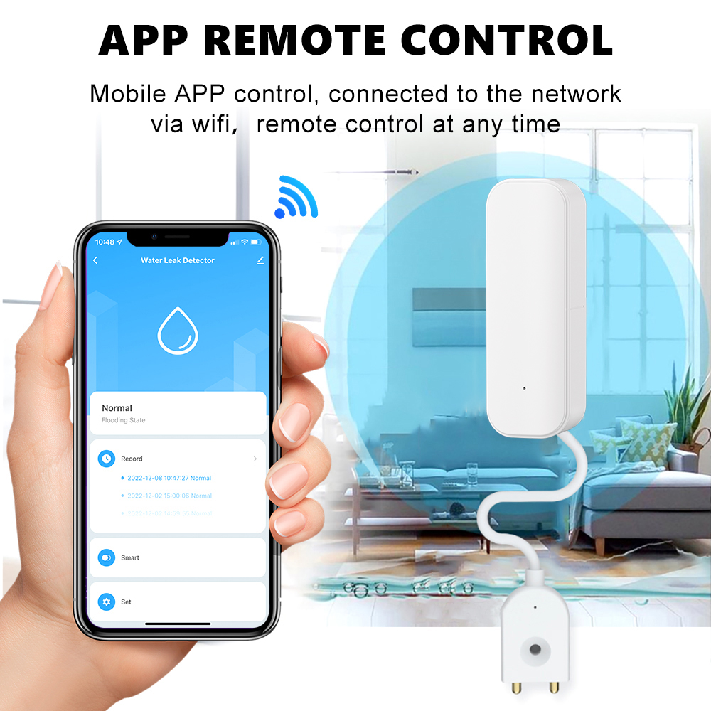 WiFi/Zigbee Water Sensor Tuya  - Home Security With Ai 评论和价格