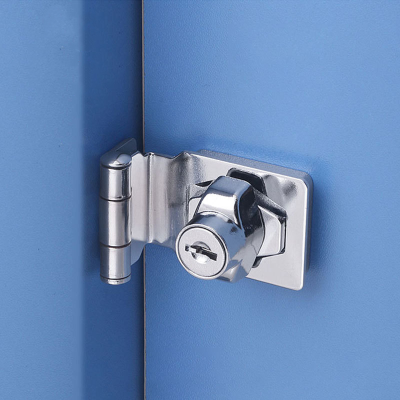 KK&FING Punch-free With Lock D - Home Security Door Reinforcement Lock 评论和价格