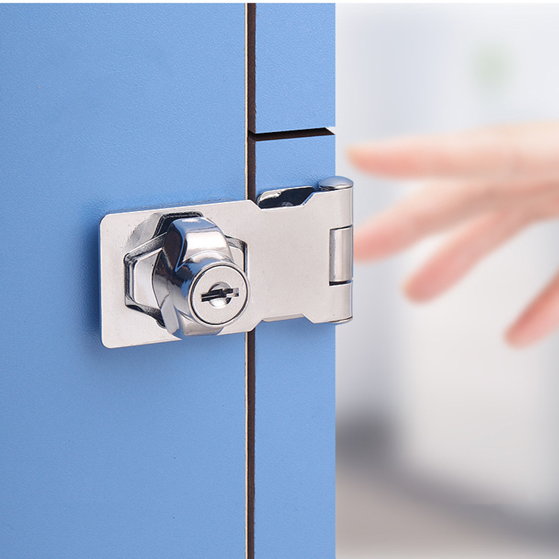 KK&FING Punch-free With Lock D - Home Security Door Reinforcement Lock 评论和价格