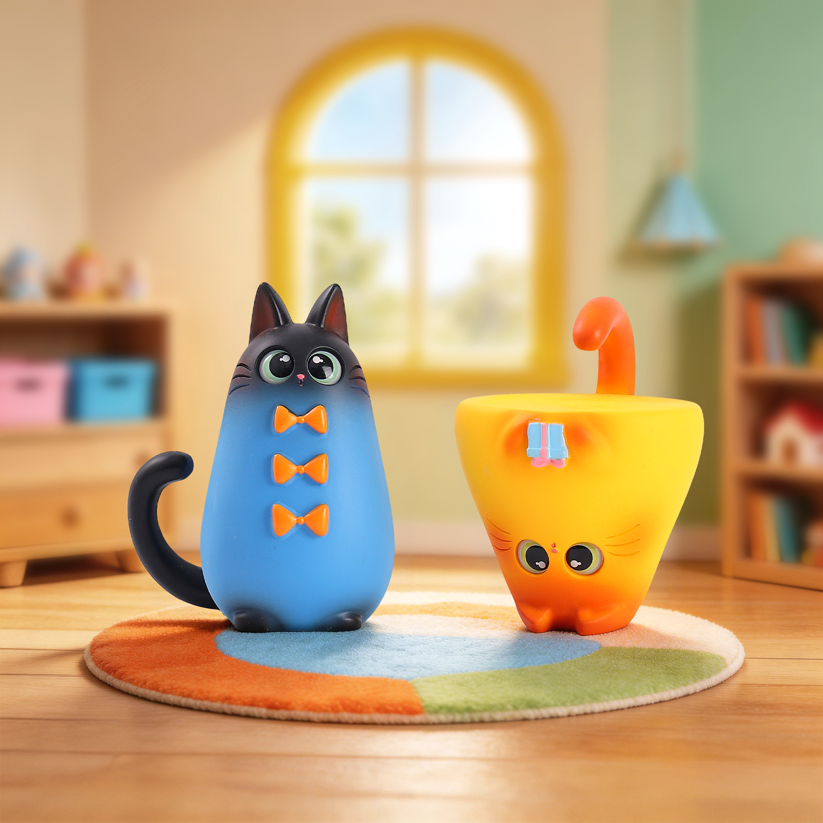 Blind Box Cat Figurine Resin C - Home Security Officer 评论和价格