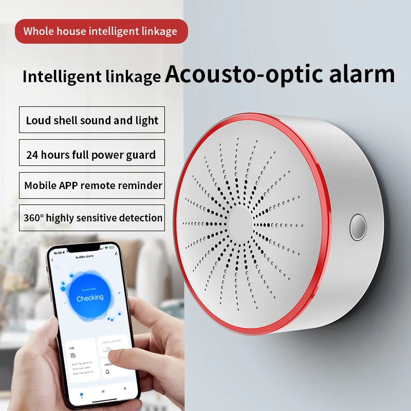 Tuya ZigBee Smart Siren 85DB W - Home Security Lights 评论和价格