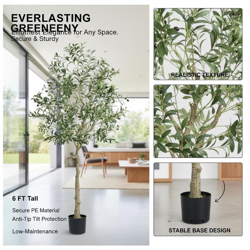 Synthetic Olive Shrub 72 Inch  - Home Security Tips 评论和价格