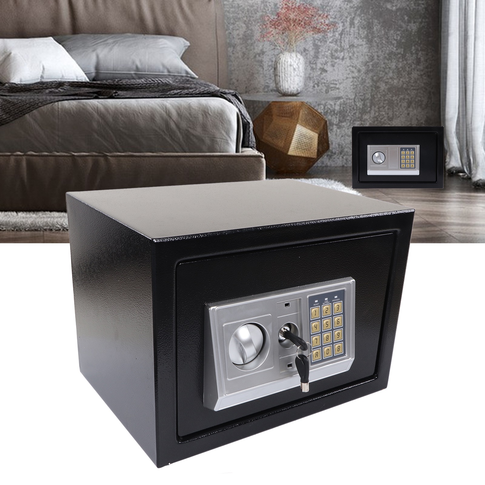 Digital Safe Box Password Key  - Home Security Key Box 评论和价格