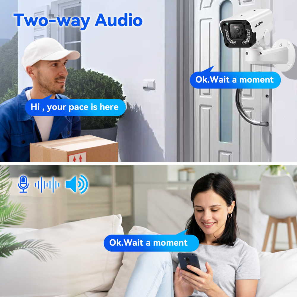 ASECAM 4K 8MP IP Camera PTZ 30 - Home Security Hikvision 评论和价格