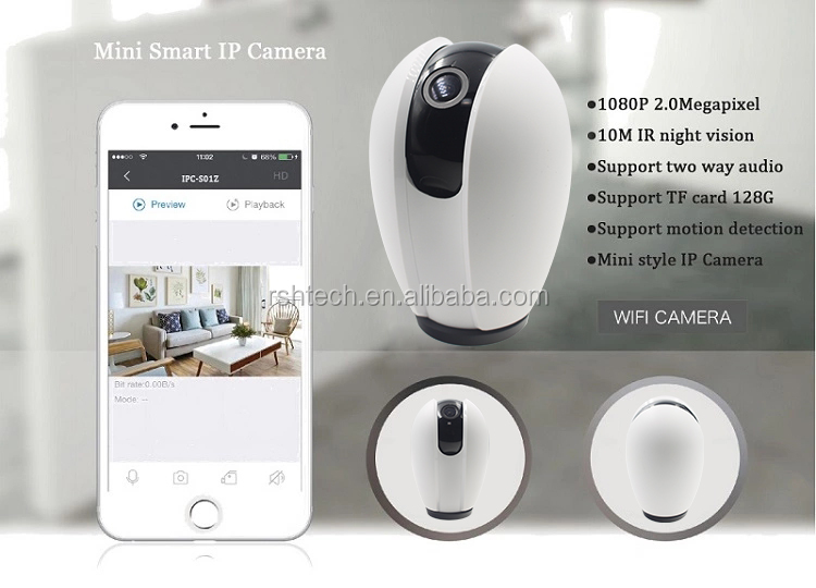 Wireless 1080P IP Camera WiFi  - Home Security Monitor 评论和价格