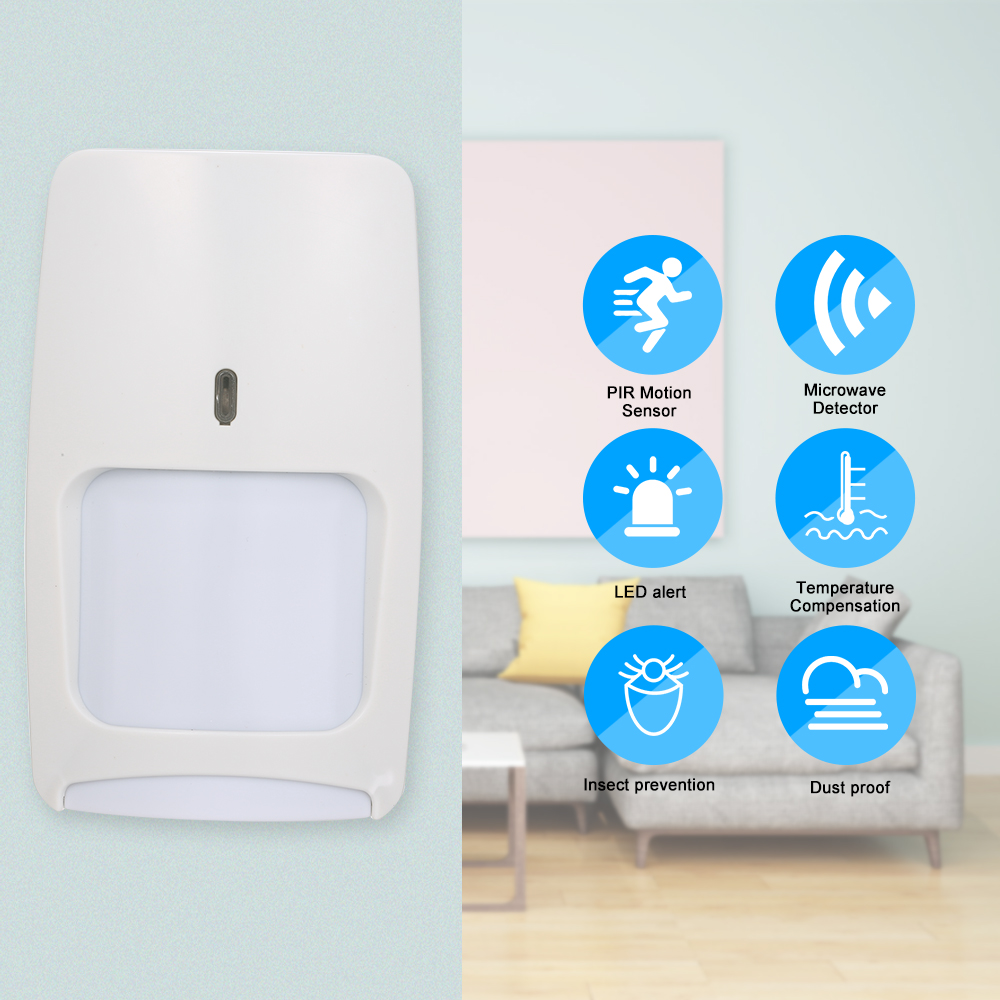 Wired Dual-tech Infrared Motio - Pet Immune Pir Sensor 评论和价格