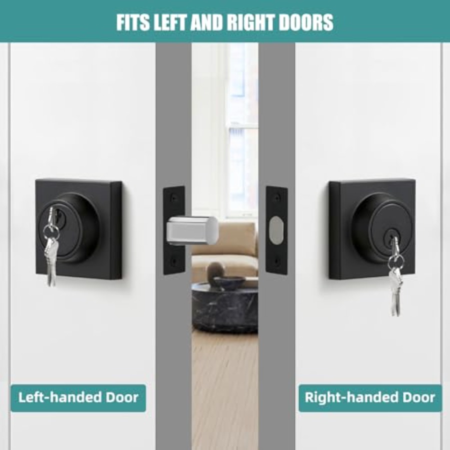 Matte Black Square Single Cyli - Home Security Officer 评论和价格