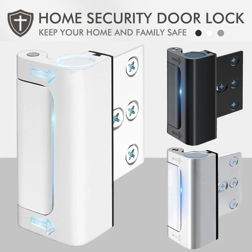 New Home Security Door Lock Al - Home Security Door Reinforcement Lock 评论和价格