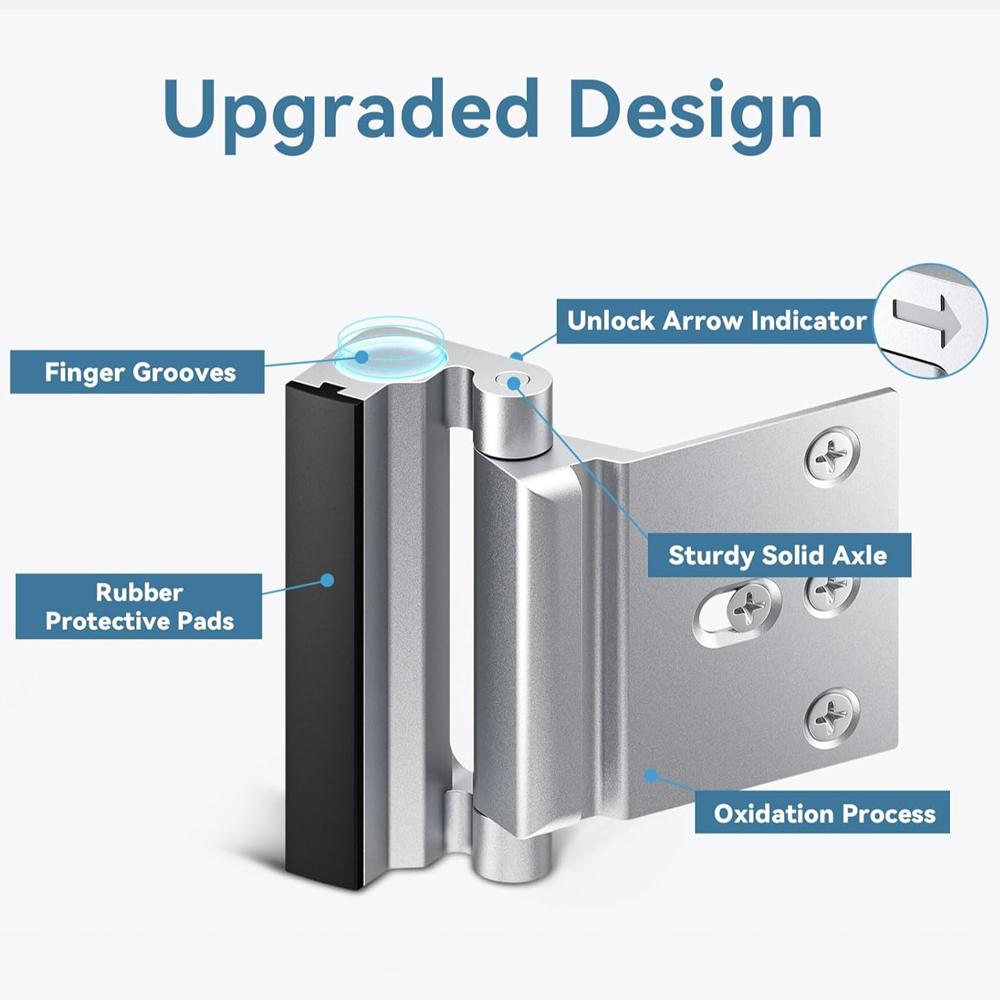 New Home Security Door Lock Al - Home Security Door Reinforcement Lock 评论和价格