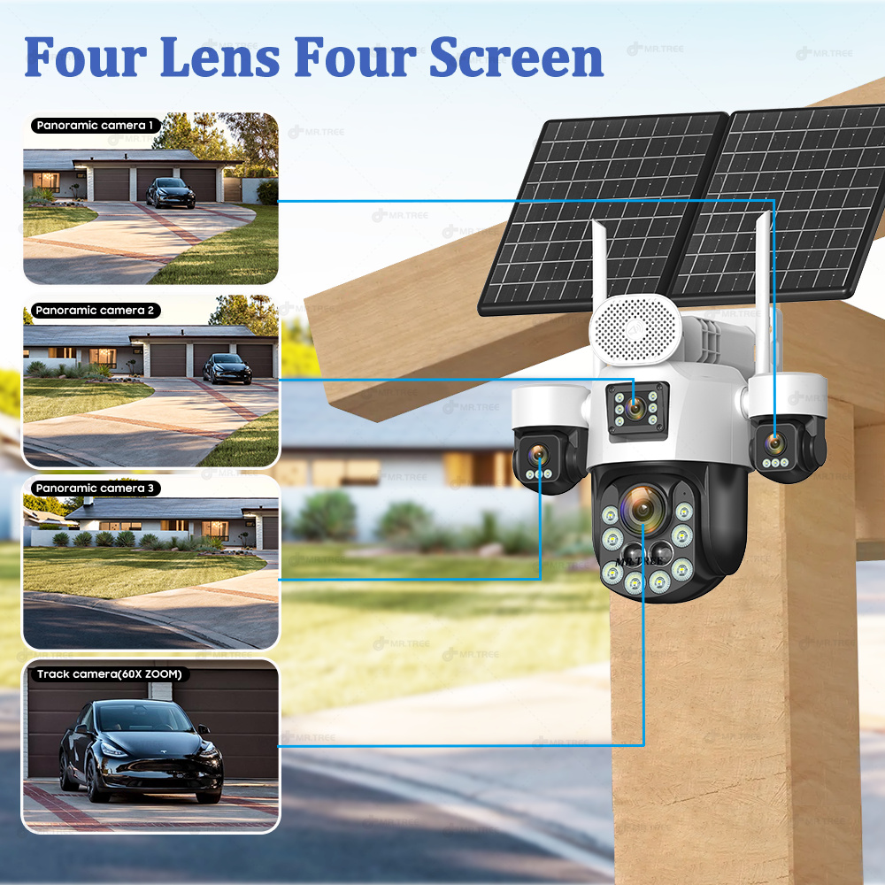 AOV Four Lens Outdoor Surveill - Home Security Brand 评论和价格