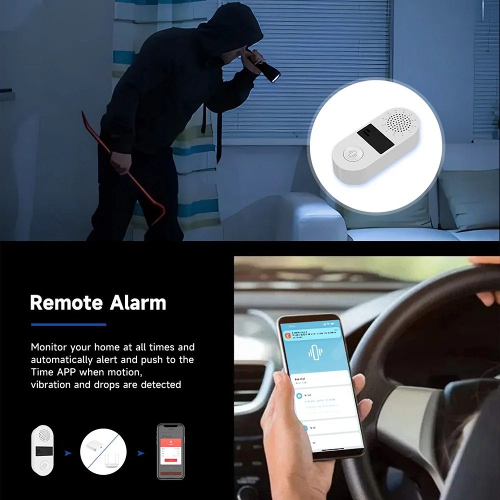 Tuya WiFi Vibration Sensor - 1 - Home Security With Ai 评论和价格