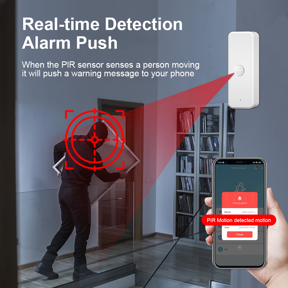 New Tuya WiFi PIR Motion Detec - Home Security With Ai 评论和价格