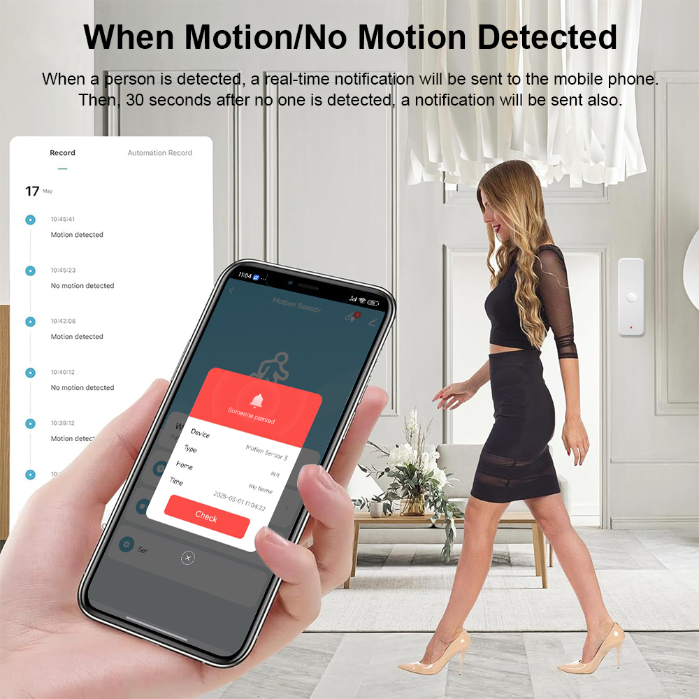 New Tuya WiFi PIR Motion Detec - Home Security With Ai 评论和价格
