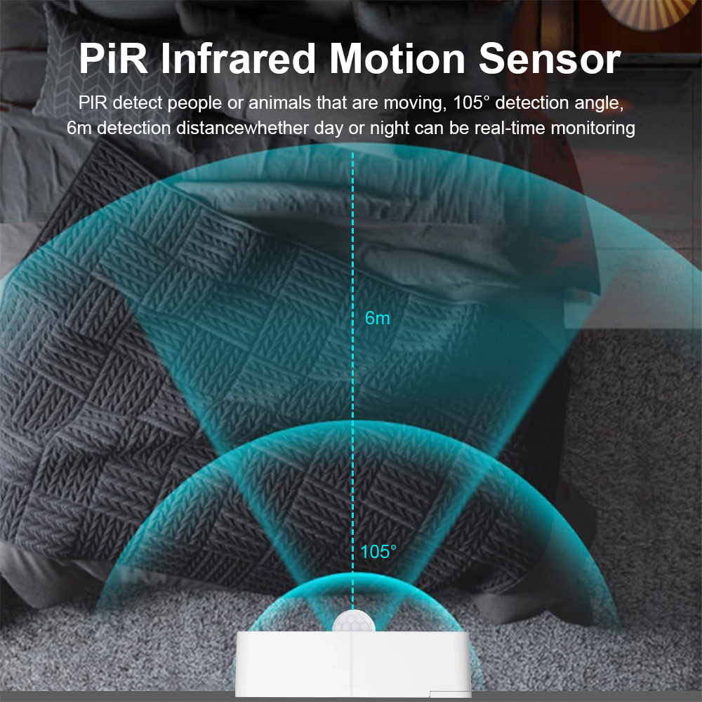 New Tuya WiFi PIR Motion Detec - Home Security With Ai 评论和价格