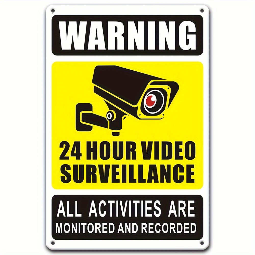 24/7 Video Surveillance Warnin - Home Security Monitor 评论和价格
