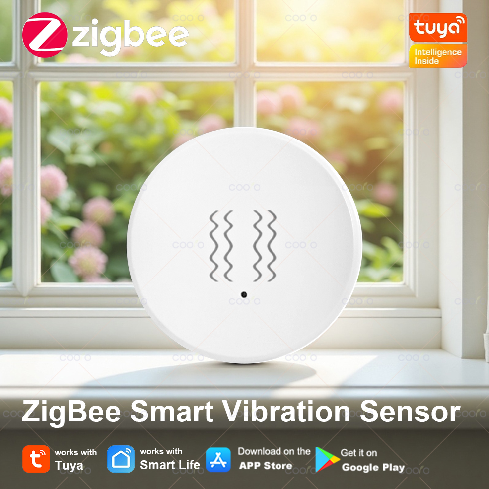 Tuya Zigbee Smart Vibration Se - Window Alarm Sensor 评论和价格