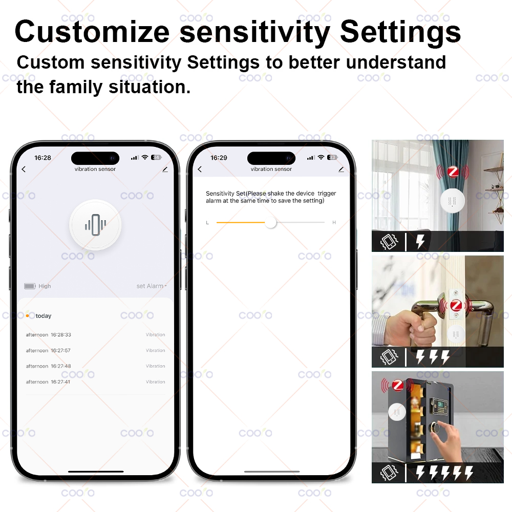 Tuya Zigbee Smart Vibration Se - Window Alarm Sensor 评论和价格