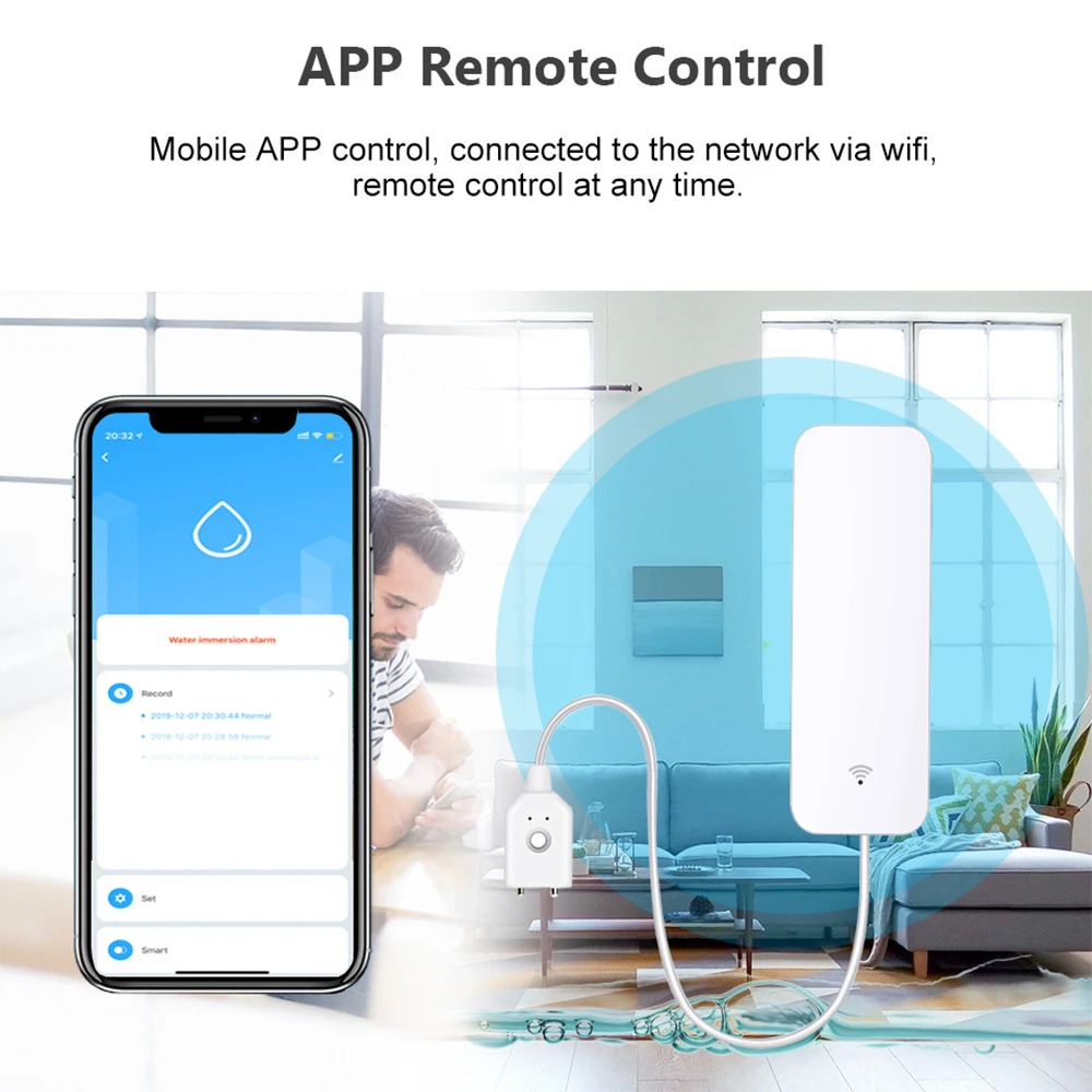 Tuya WiFi Zigbee Water Sensor  - Home Security With Ai 评论和价格