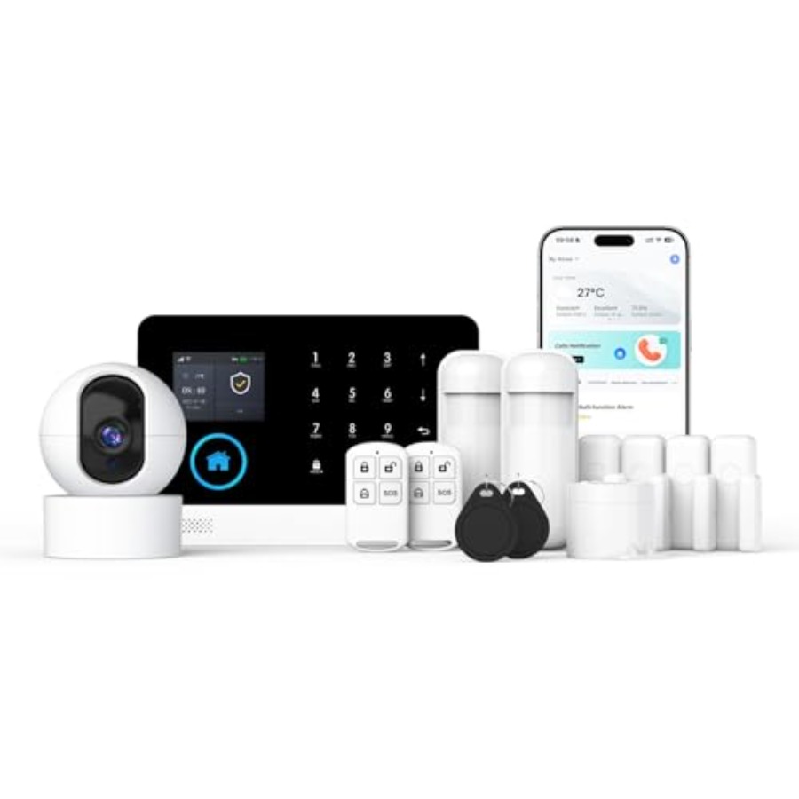 Home security alarm system: 4G - Home Security No Monthly Fee 评论和价格