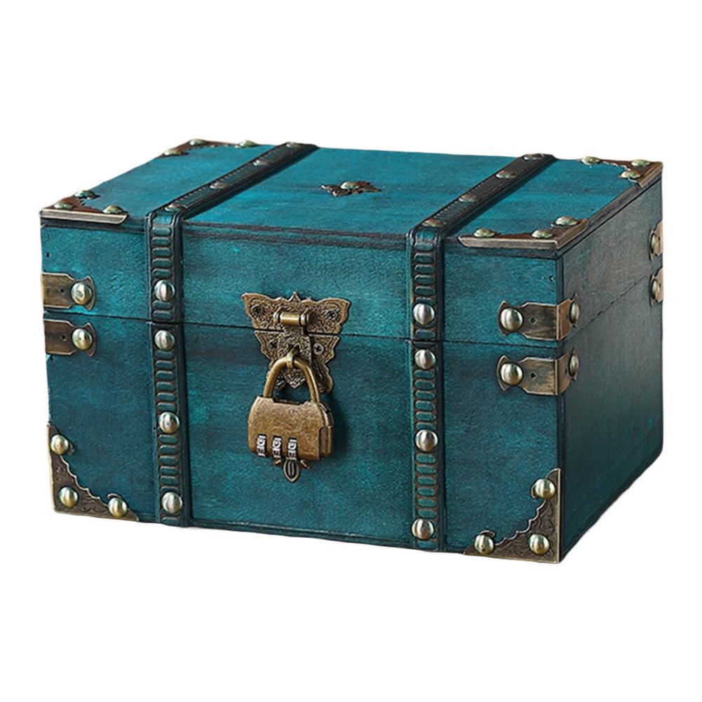 Secure Wooden Treasure Box wit - Home Security Key Box 评论和价格