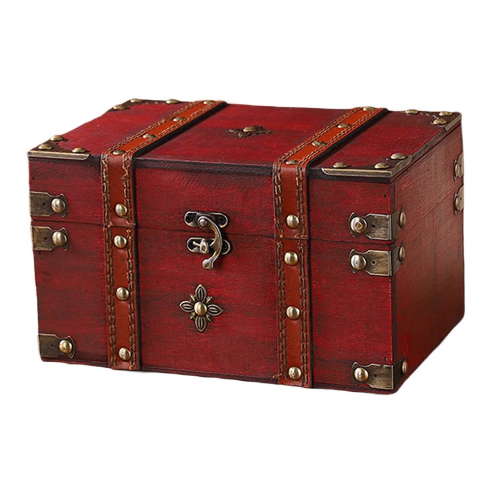 Secure Wooden Treasure Box wit - Home Security Key Box 评论和价格