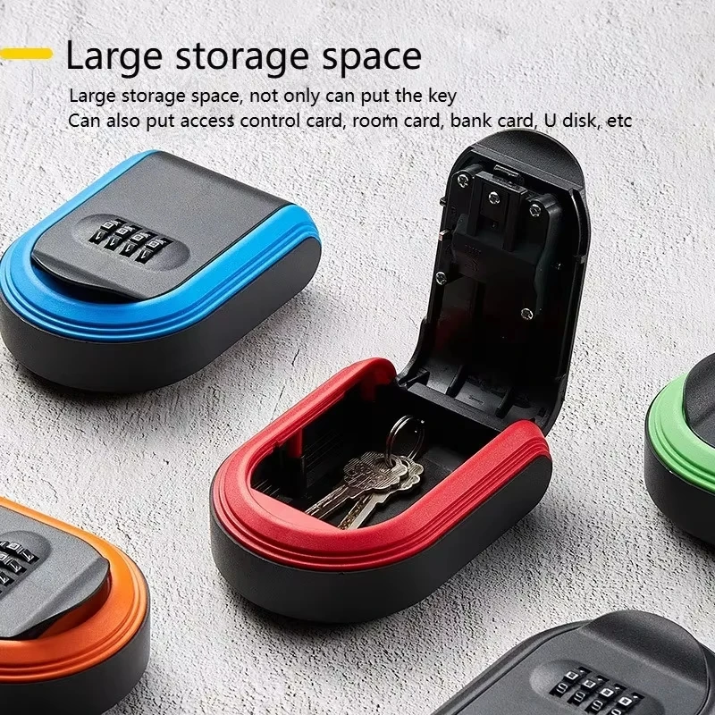 Wall Mount Key Lock Box, 4 Dig - Home Security Key Box 评论和价格