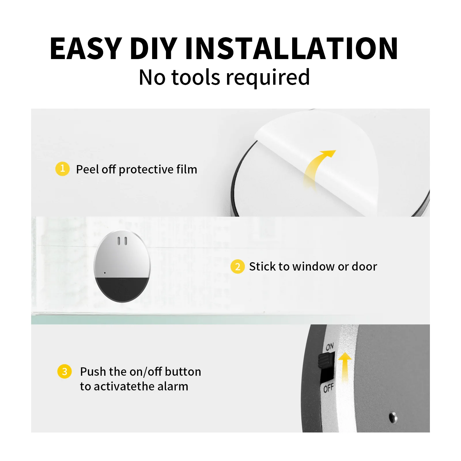 Travel Vibration Door Window A - Window Alarm Sensor 评论和价格