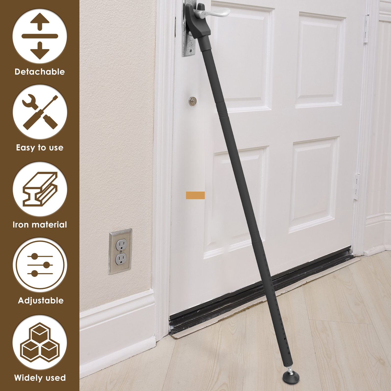 Sliding Door Lock Bar 44-55 In - Home Security Door Reinforcement Lock 评论和价格