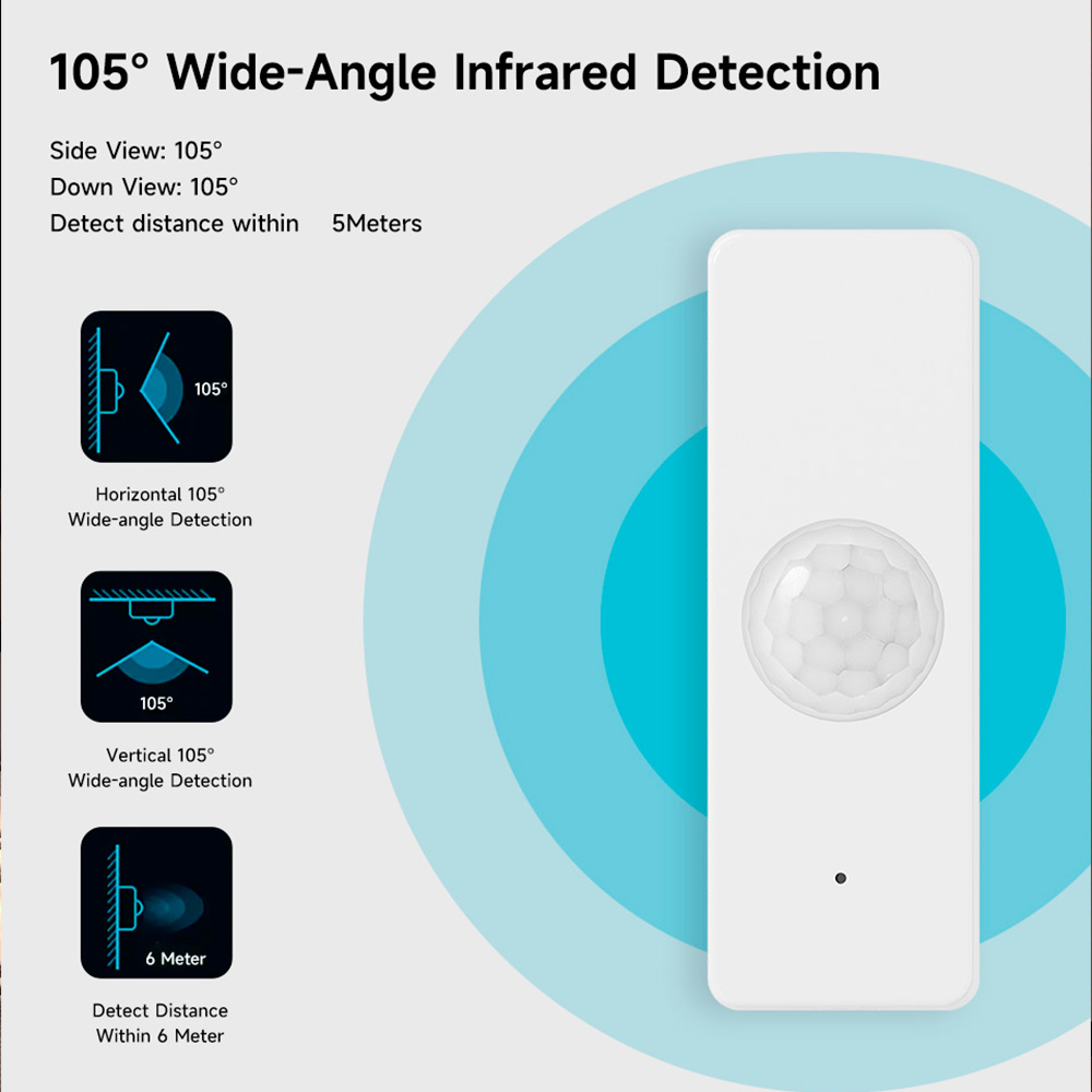 WiFi Smart PIR Motion Sensor T - Home Security With Ai 评论和价格