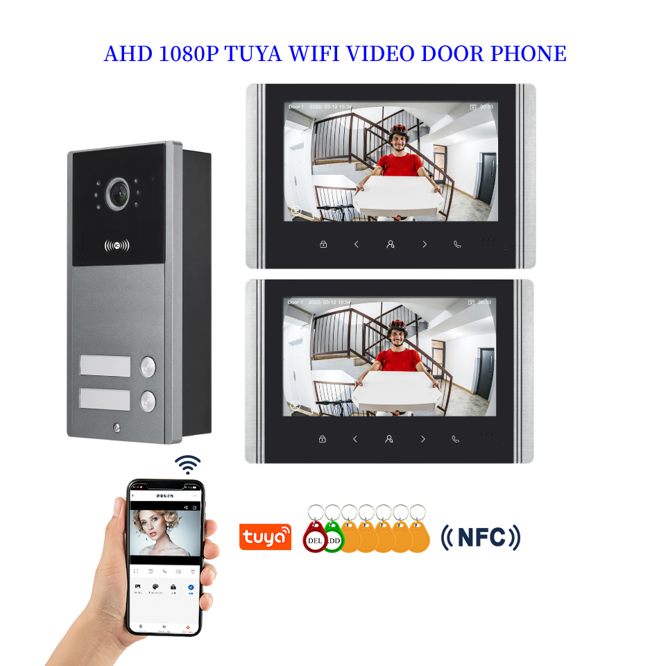 2 Units WIFI Video Intercom RF - Home Security Units 评论和价格