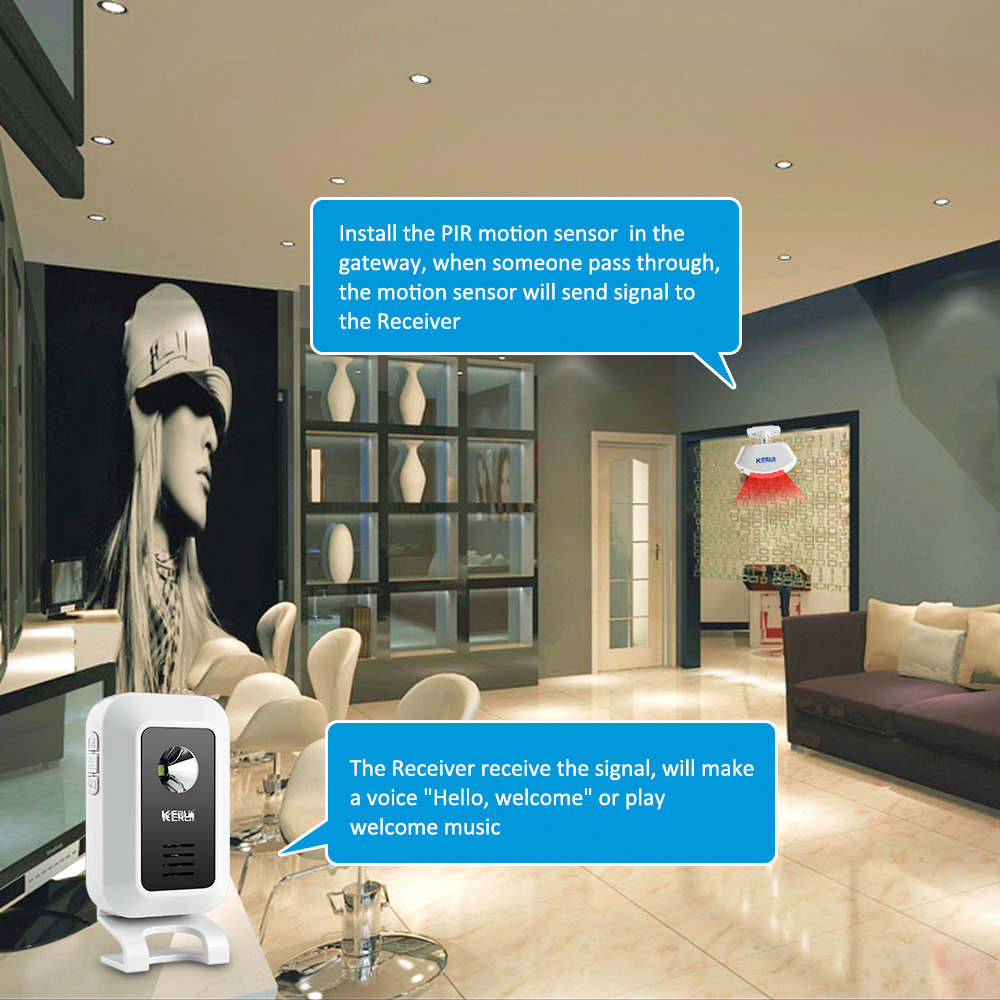 KERUI Welcome Motion Sensor Se - Home Security Lights 评论和价格