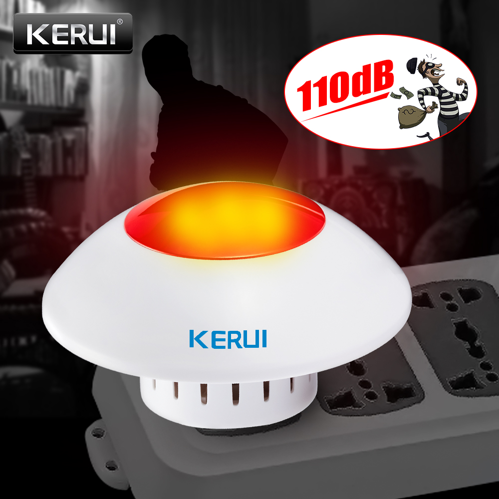 KERUI J009 Loud Indoor Siren W - Home Security Lights 评论和价格