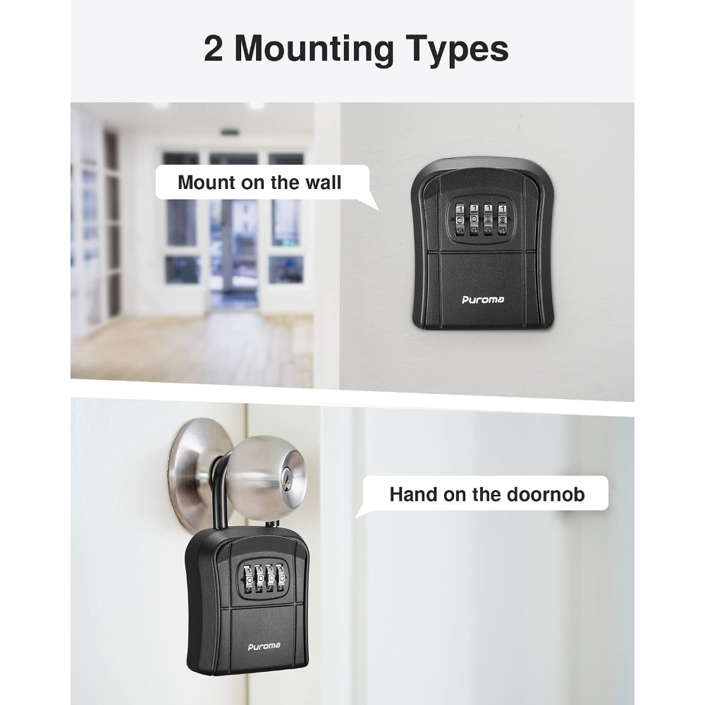 Key Lock Box, Portable Combina - Home Security Key Box 评论和价格