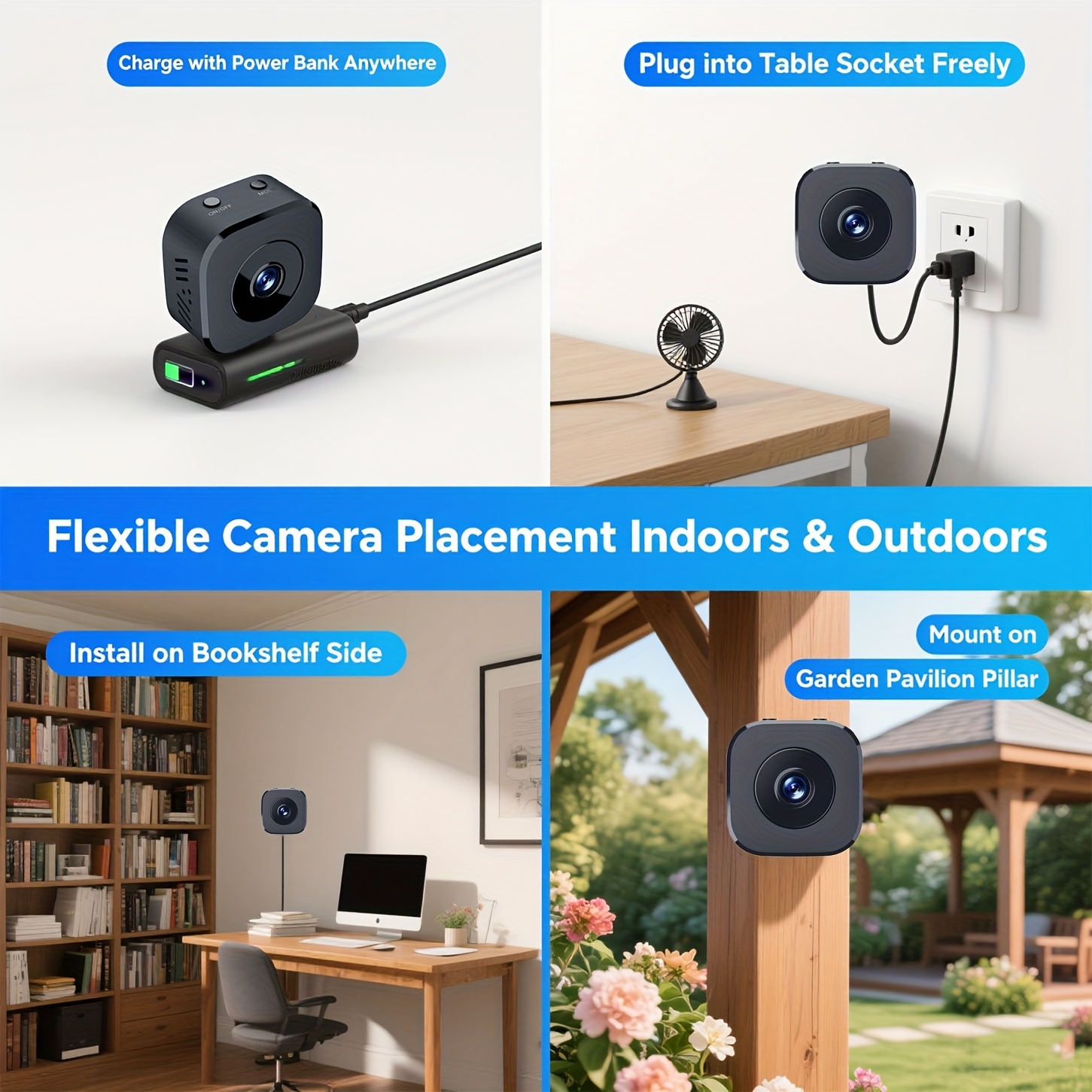 1080P HD Mini WiFi Camera Indo - Home Security Monitor 评论和价格