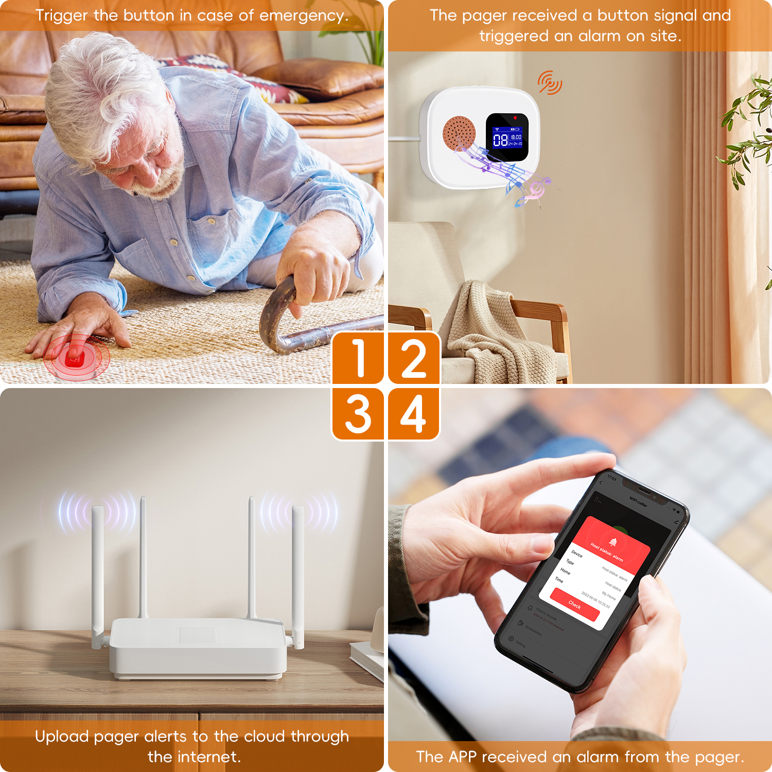 Emergency Call Button for Seni - Home Security With Ai 评论和价格